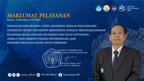Maklumat Pelayanan SPs UNY